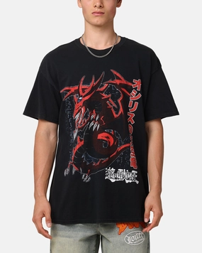 Comfort Apparel Goat Crew X Yu-Gi-Oh! Slifer Vintage T-Shirt Black Wash