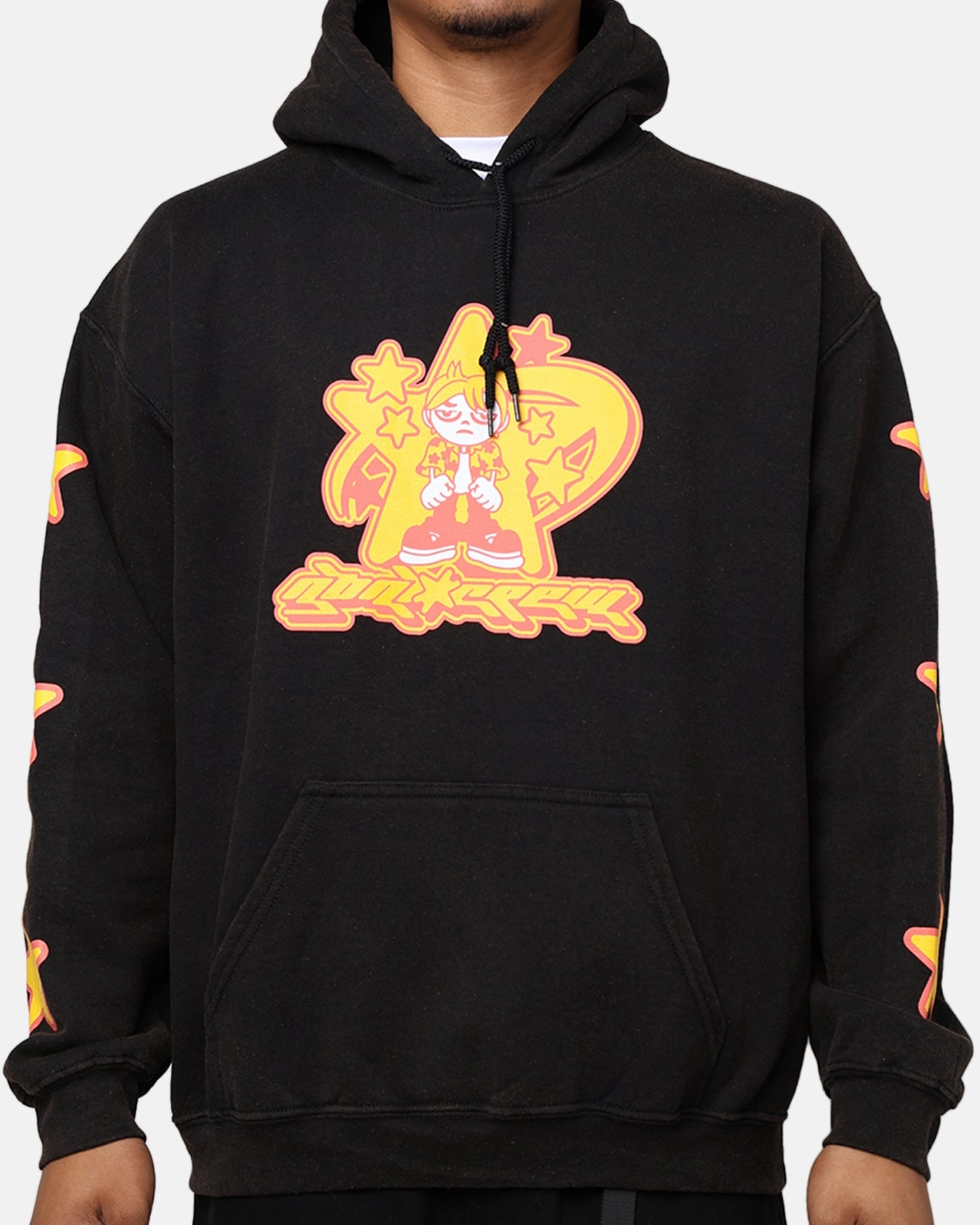 Goat Crew Y2K Star Hoodie Black leggings