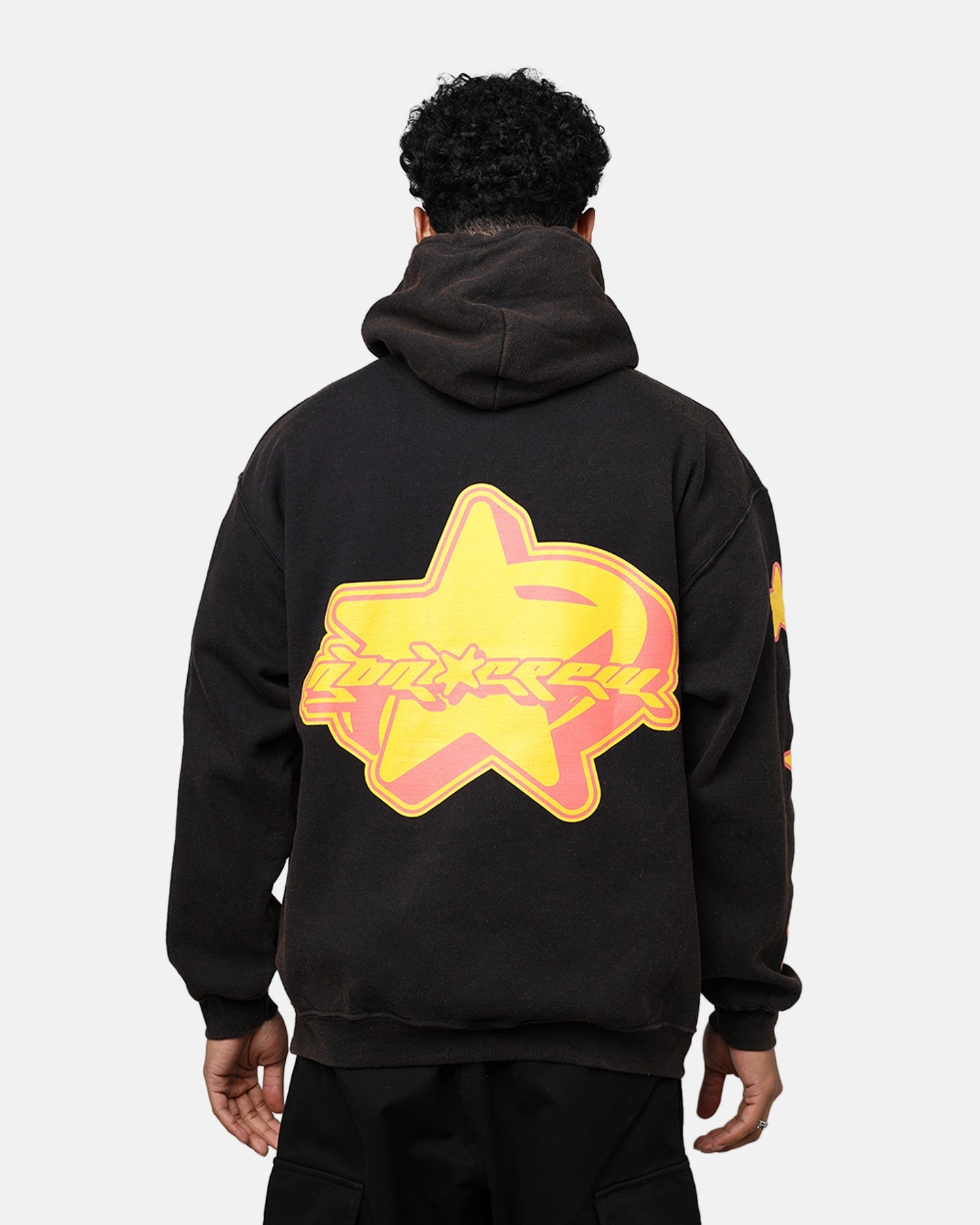 Goat Crew Y2K Star Hoodie Black Lightweight insulation Weatherproof Zipper