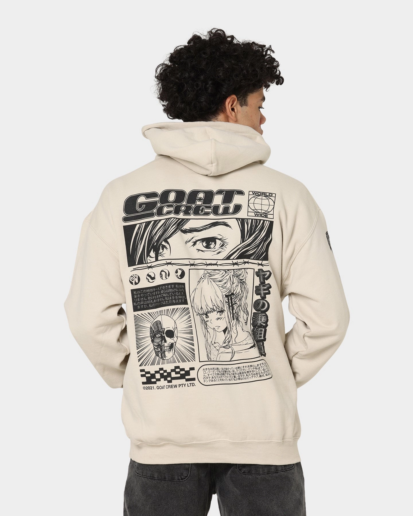 Goat Crew Harajuku Hoodie Sand Effort