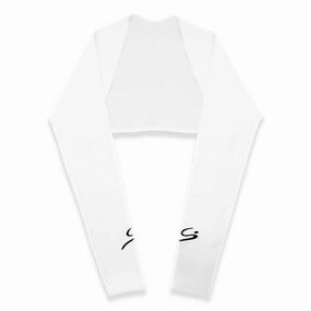 Golfio - Storyi Sun Shawl Golf Shrug White - 25 Women Sleek Layer Fit