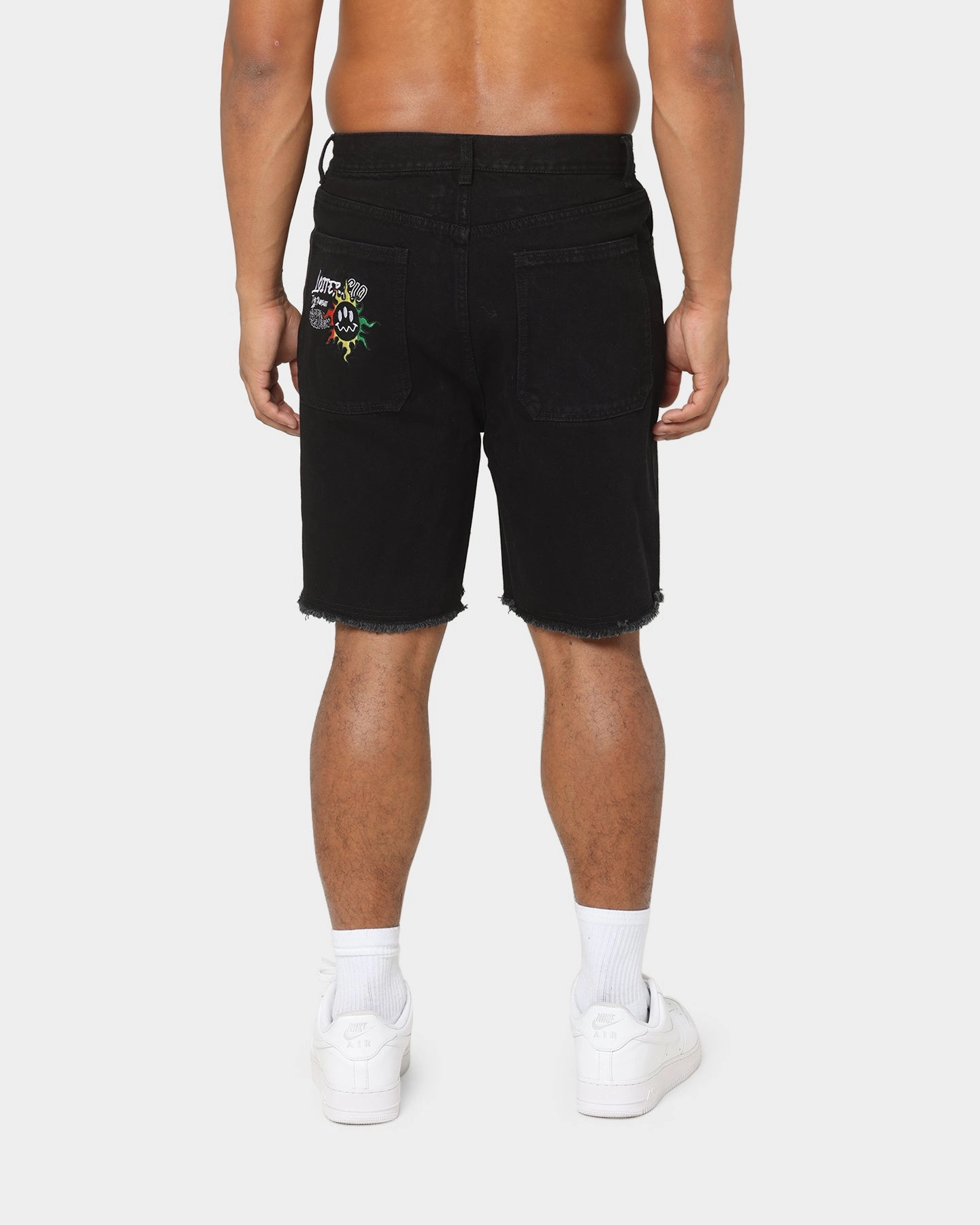 Loiter Freedom Skate Denim Shorts Black Machine washable