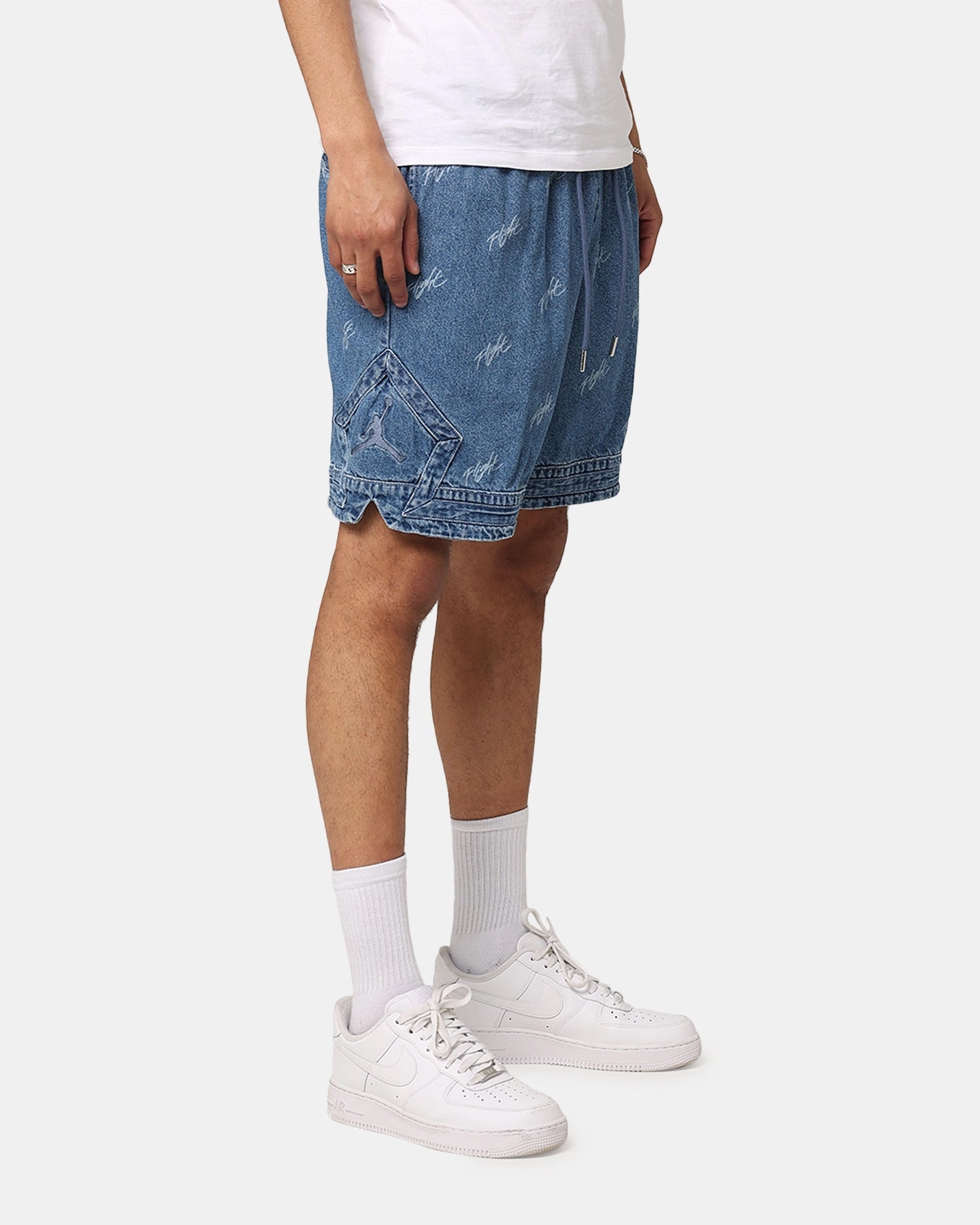 Urban Style healthcare industry Jordan Air Jordan Deni AOP Shorts Blue Grey