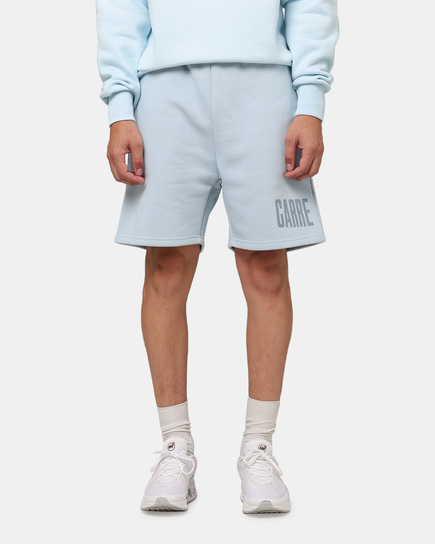Carre Premium Essentials Sweat Shorts Baby Blue Odor Control Treatment Sport Friendly