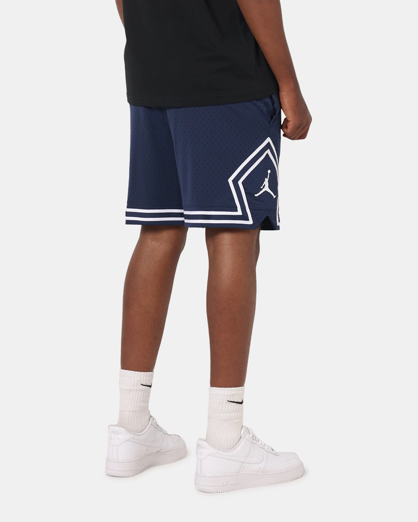 Jordan Dri-FIT Sport Diamond Shorts Midnight Navy/White beach goers