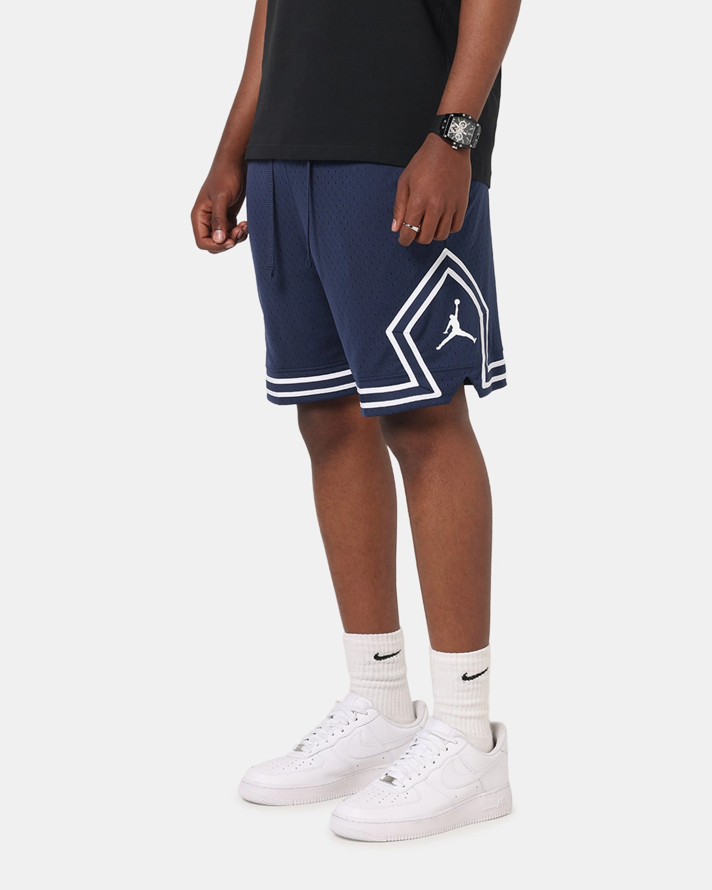 Jordan Dri-FIT Sport Diamond Shorts Midnight Navy/White Fashionable Look Beach essential