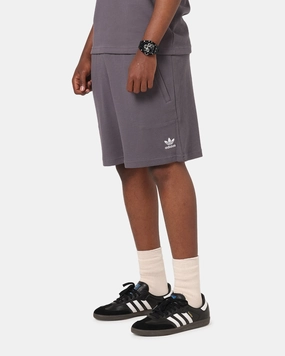 Adidas Trefoil Essentials Waffle Shorts Grey Strata cheering section