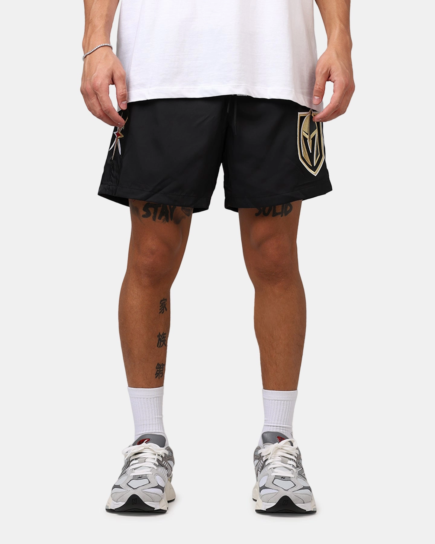 Pro Standard Vegas Golden Knights Classic Woven Shorts Black Trendy Fashion lounging clothes