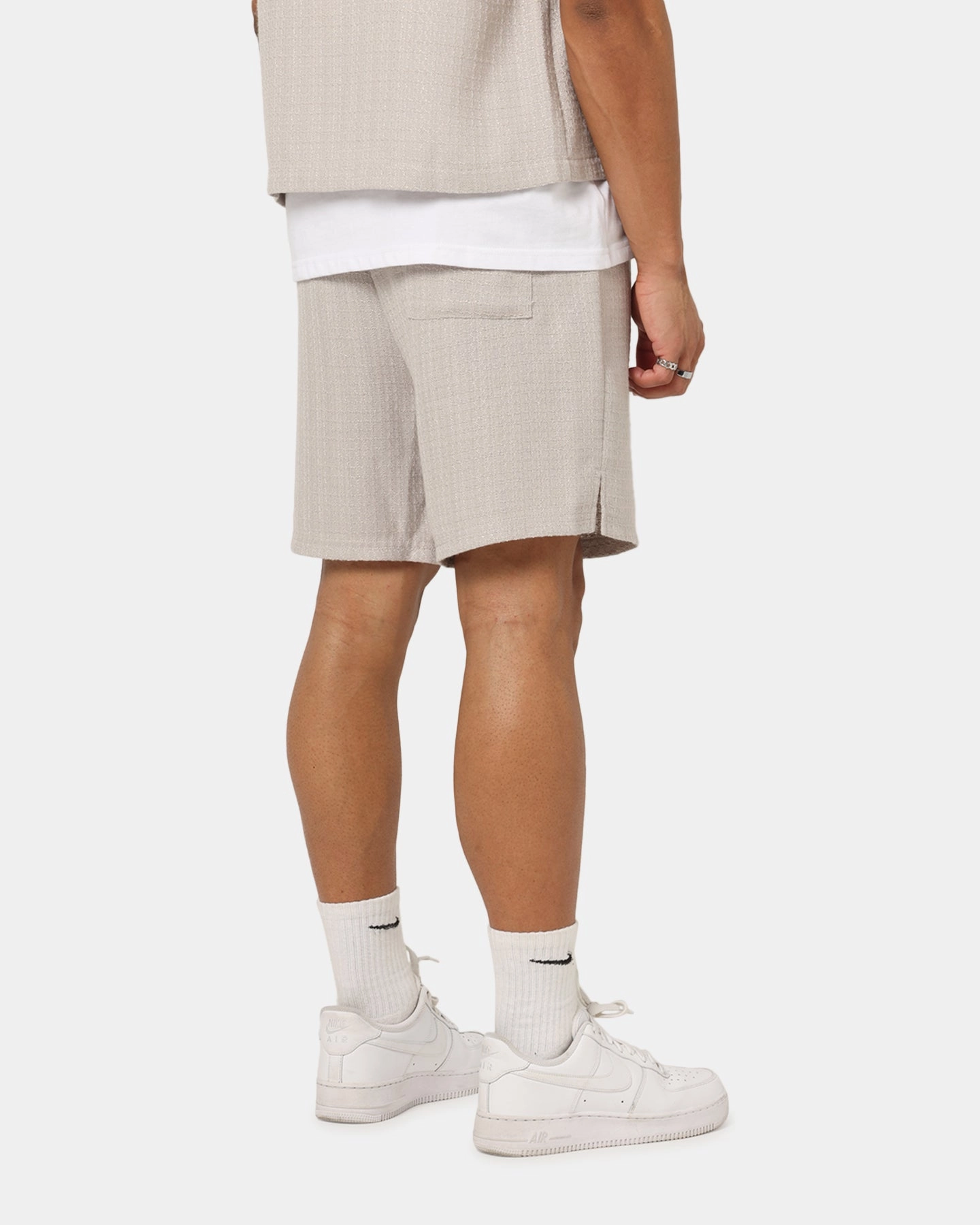 XXIII Textured Shorts Stone Abrasion Resistant Surface Mid - rise