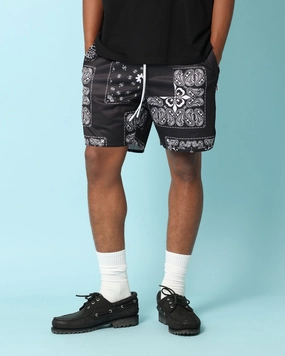 Cool Basic Travel Shorts Carr?? Fragment Mesh Shorts Black