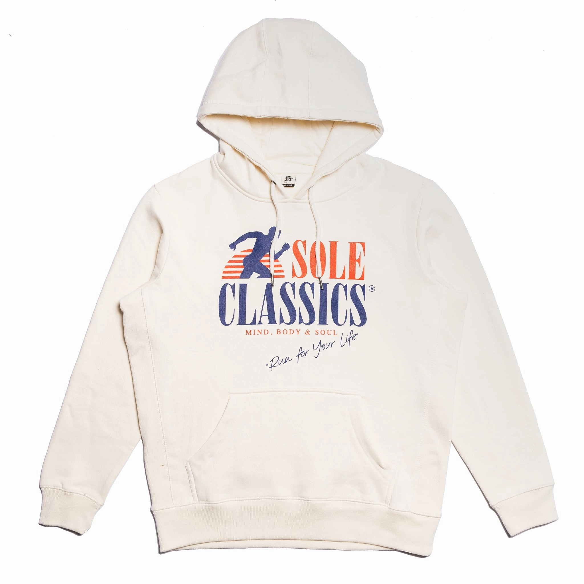 Sole Classics Run For Your Life Hoodie 'Natural' off - road Taped Seams