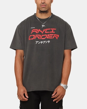 Minimalist Aesthetic Cycling endurance The Anti Order Tori Boxy T-Shirt Black Wash
