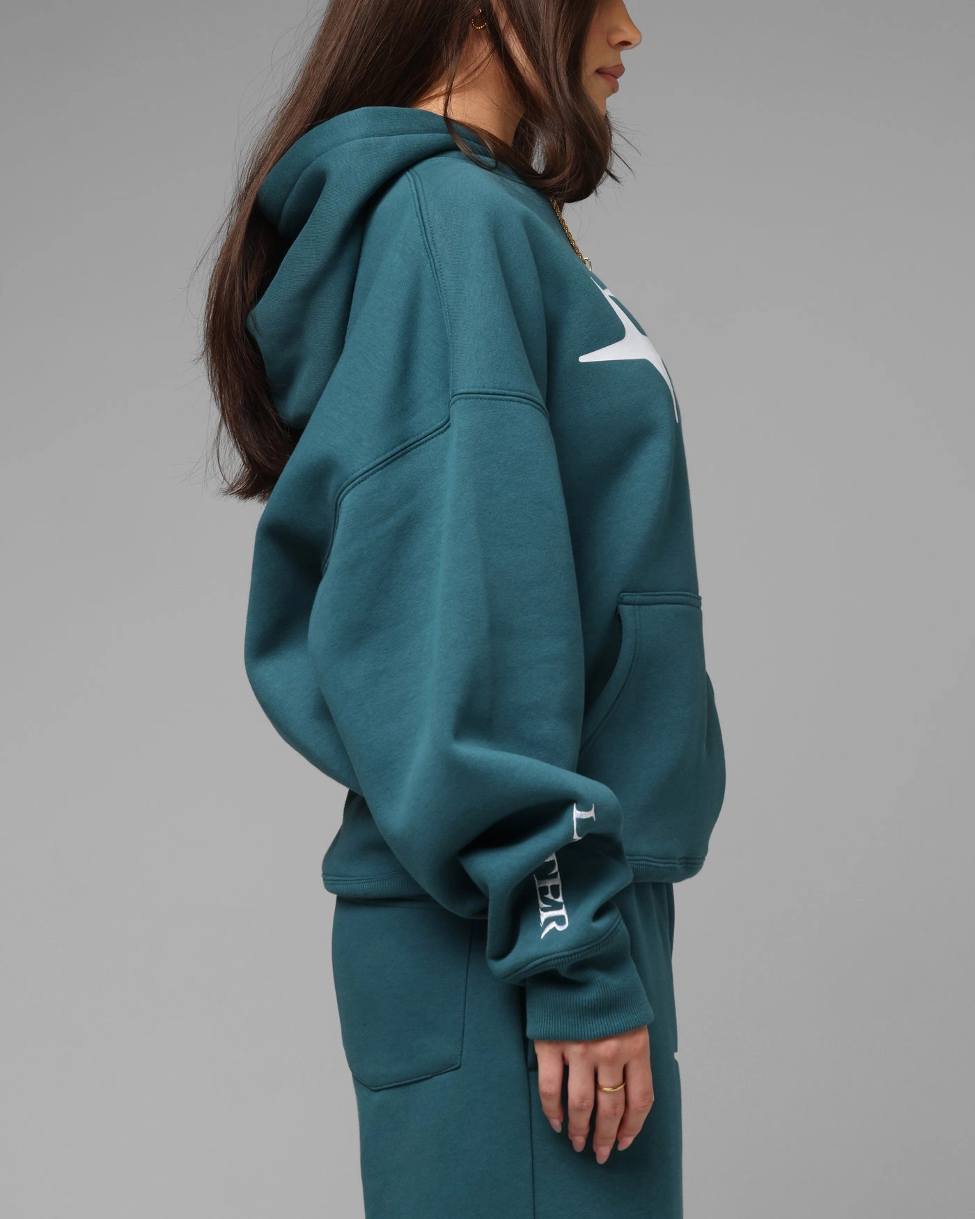 Modern Style Comfort Focused Design Loiter Hybrid Premium Hoodie Teal