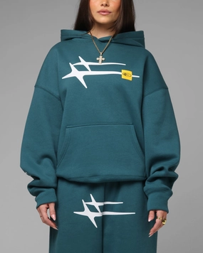 Loiter Hybrid Premium Hoodie Teal Goods