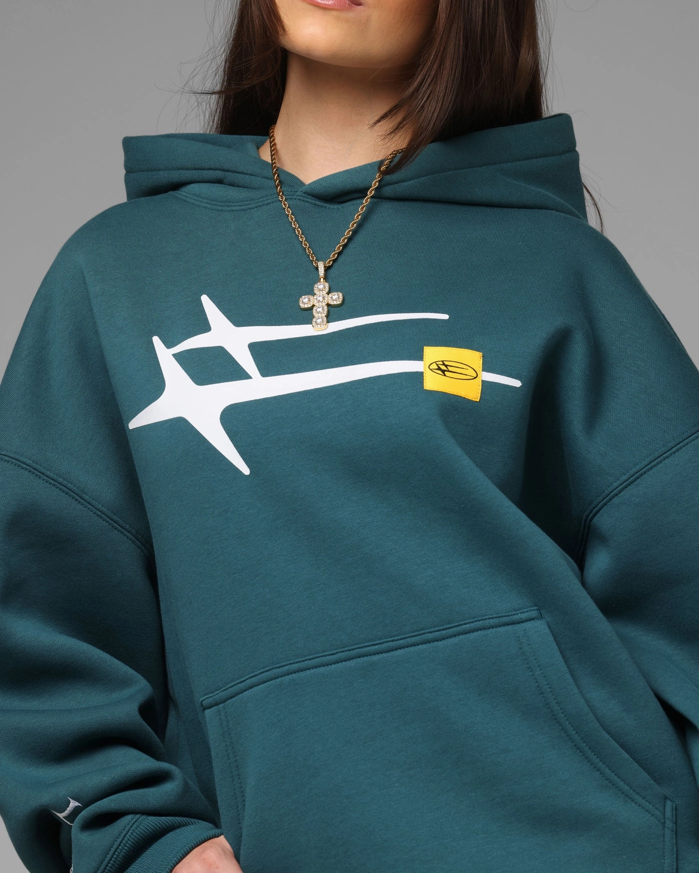 student Loiter Hybrid Premium Hoodie Teal