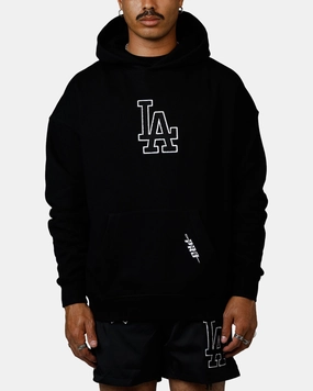 suitable for rainy days Pro Standard Los Angeles Dodgers Chenille Hoodie Black