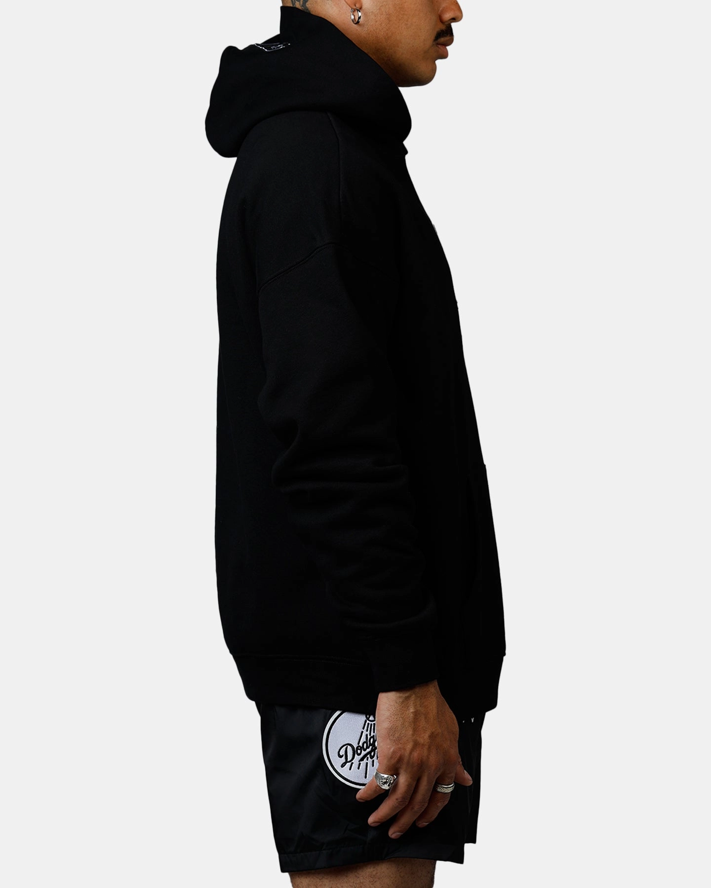 Airtight Storage Compartment Office Look Pro Standard Los Angeles Dodgers Chenille Hoodie Black