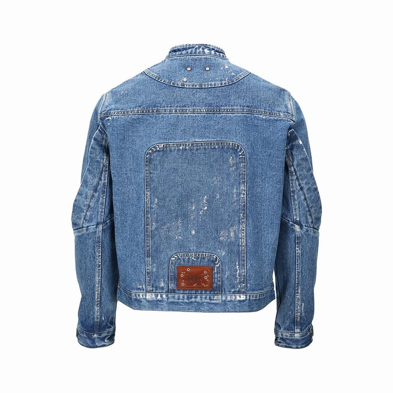 Andersson Bell Wax Coated Denim Motorcycle Jacket 'Blue' Storm Ready Gear