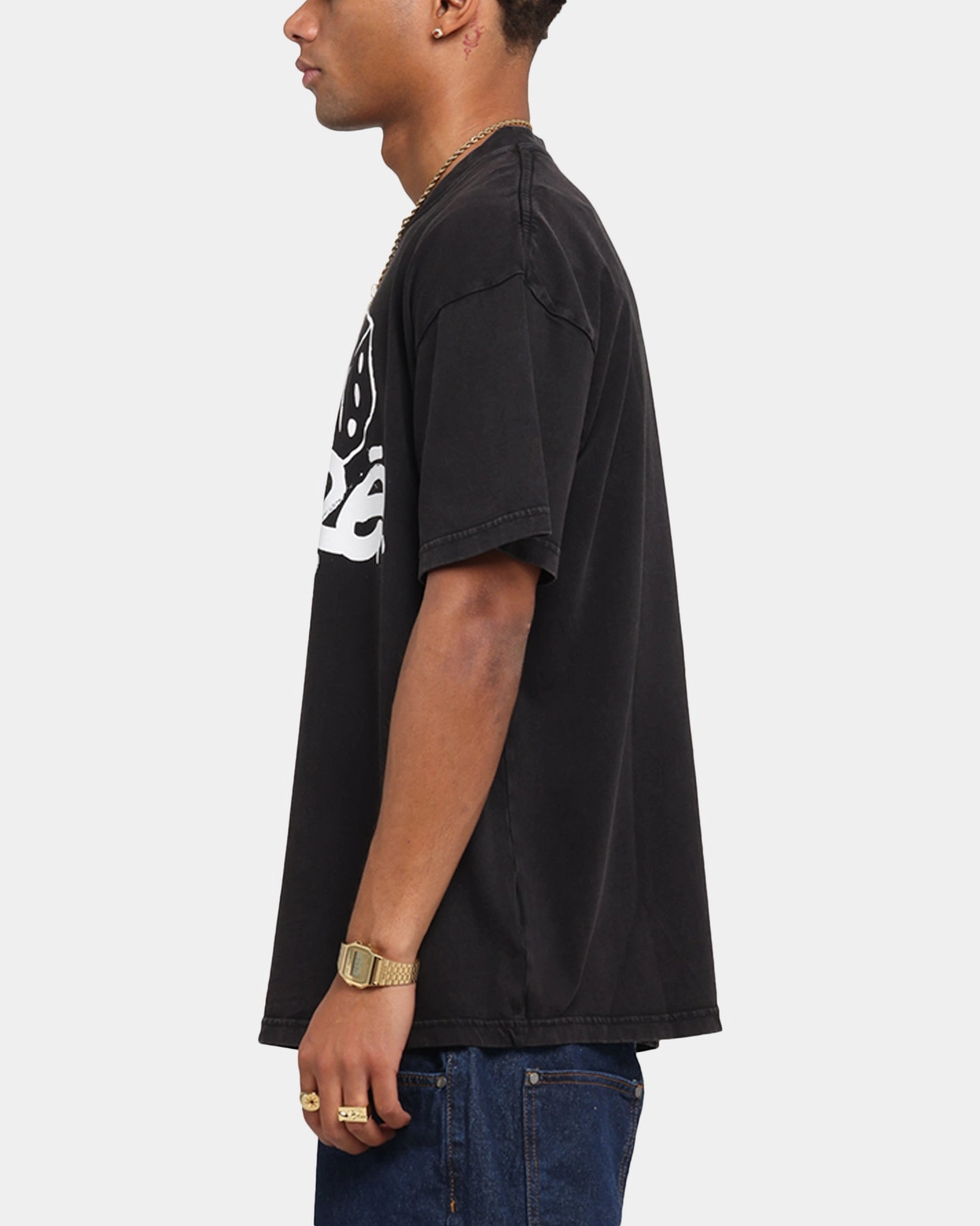 Carre Players Choice T-Shirt Black Acidwash Chic And Comfortable
