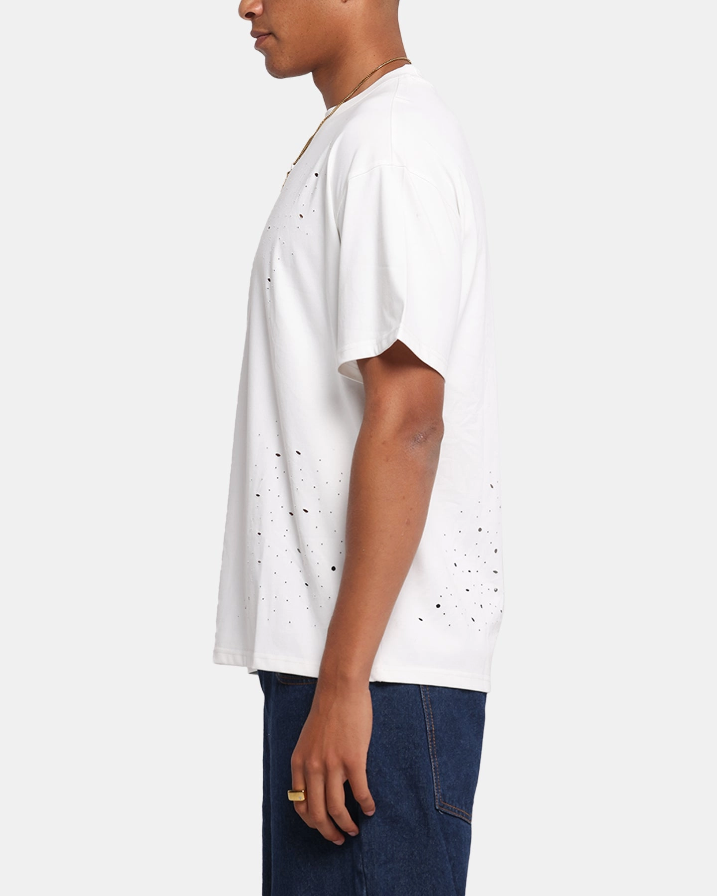 Business Meeting Indoor clothing XXIII Distressed T-Shirt White