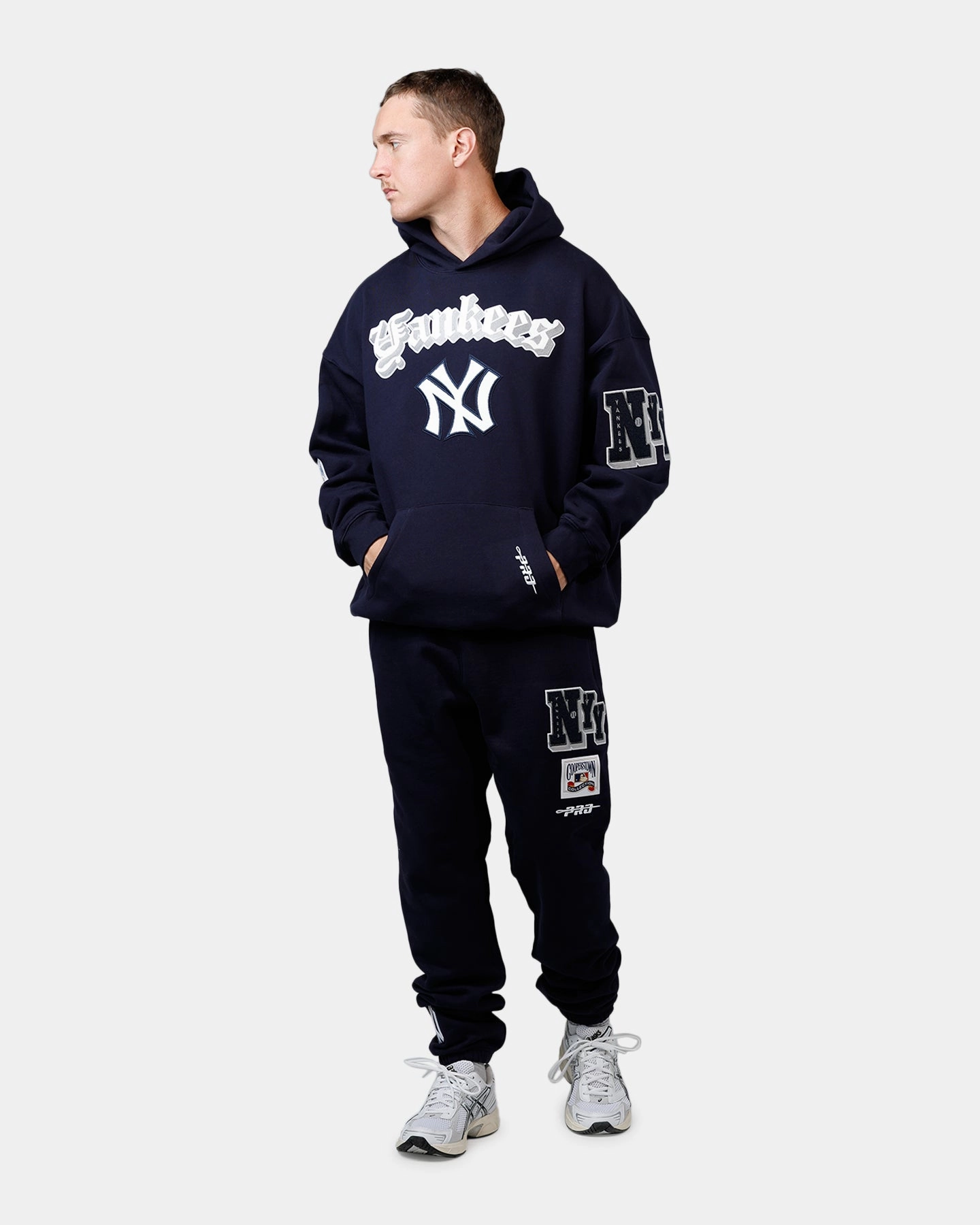 Fast Dry Overcome Pro Standard New York Yankees Best Of Hoodie Navy