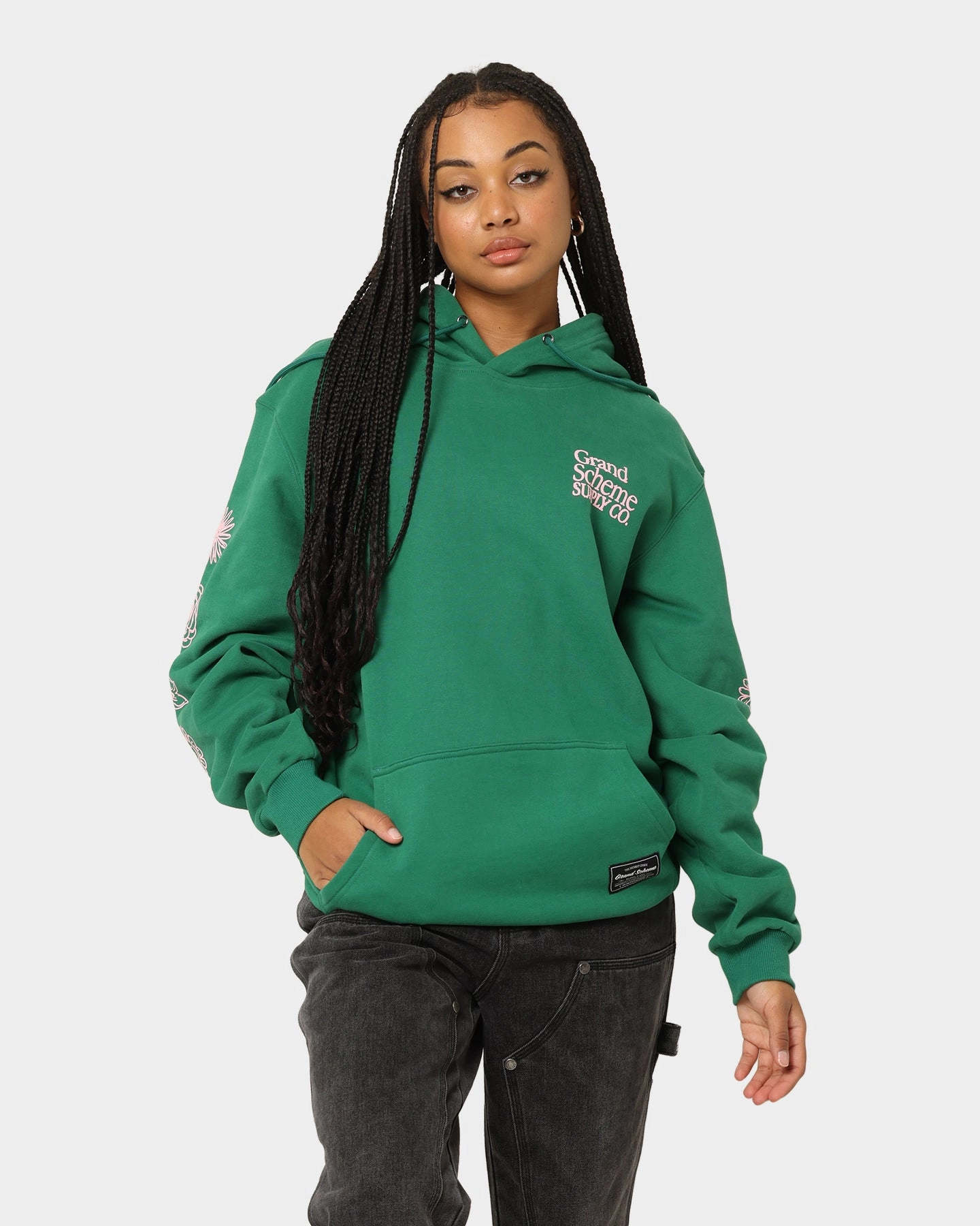 Grand Scheme Always Good Hoodie Green Compressed Packaging FoldableDesign