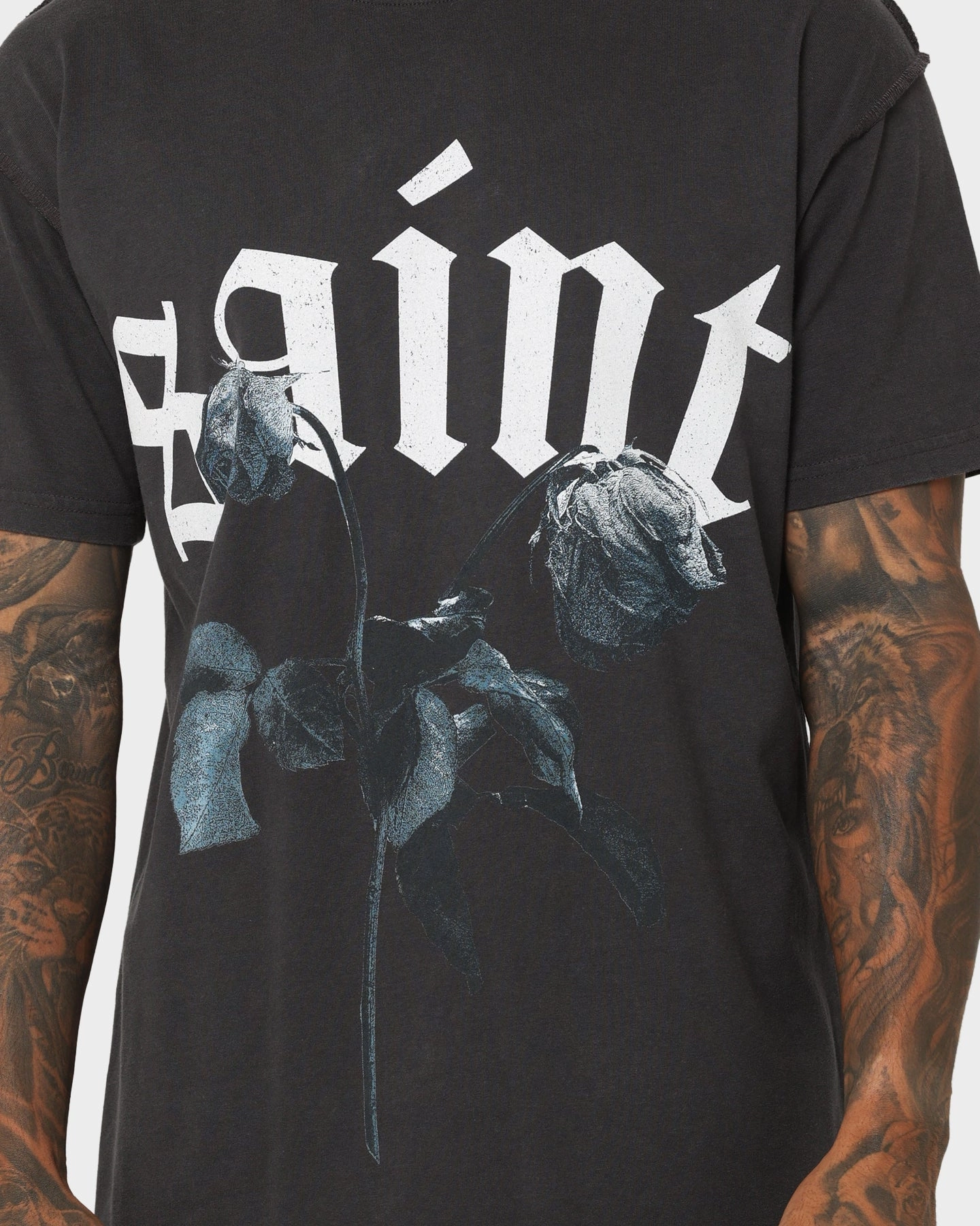 Saint Morta True Love Lafayette Vintage T-Shirt Vintage Black Breathable Design