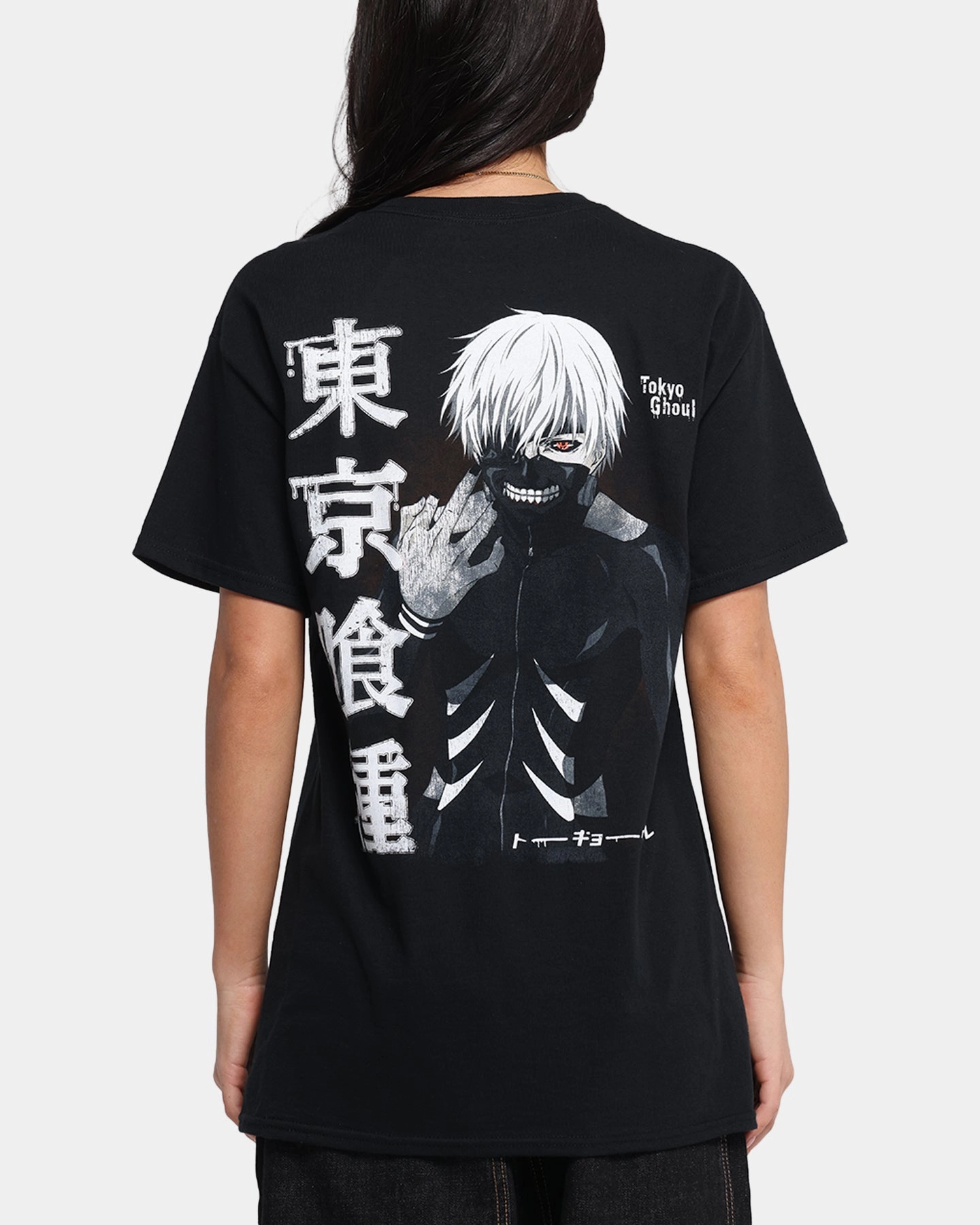 Goat Crew X Tokyo Ghoul Kaneki T-Shirt Black in demand Eco Conscious Production