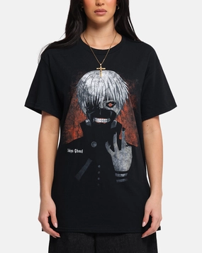 Goat Crew X Tokyo Ghoul Kaneki T-Shirt Black Machine washable All-Season Comfort Wear