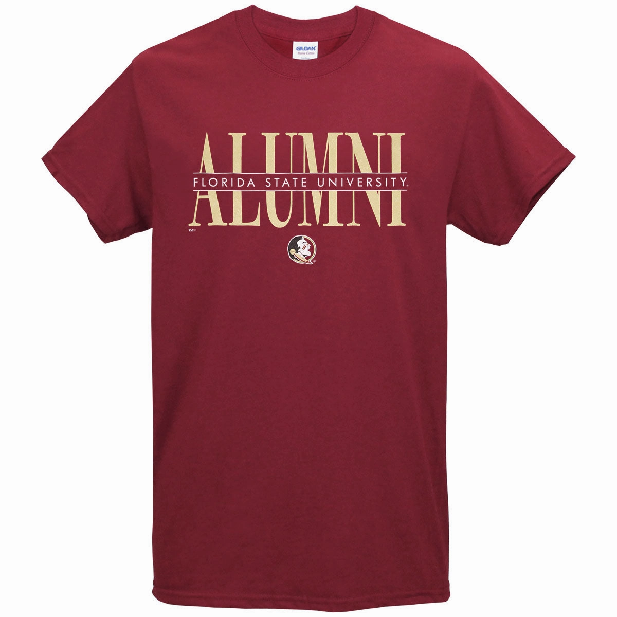 Chic Outfit Ragz Adult/Unisex Florida State Alumni Bar Design Short Sleeve T-shirt - Garnet