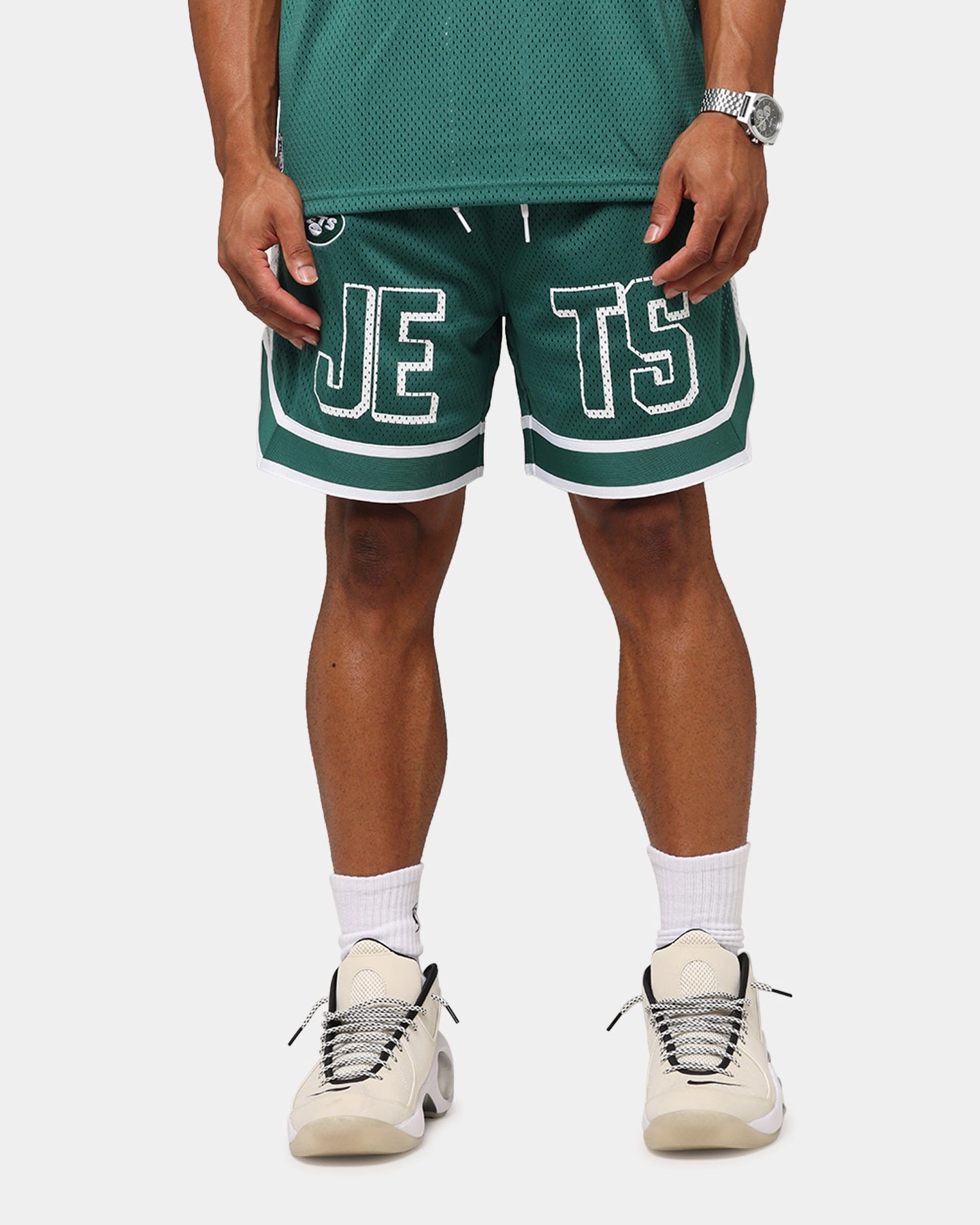 New Era New York Jets NFL Graphic Shorts Emerald Green fade resistant color Poolside Wear