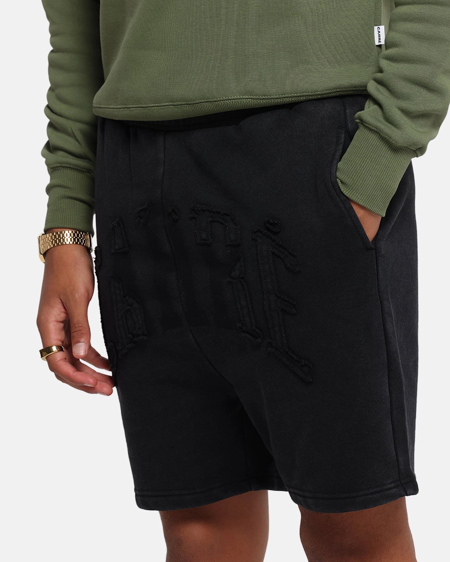 Carre Con-Star Sweat Shorts Black Fresh Day laid-back style