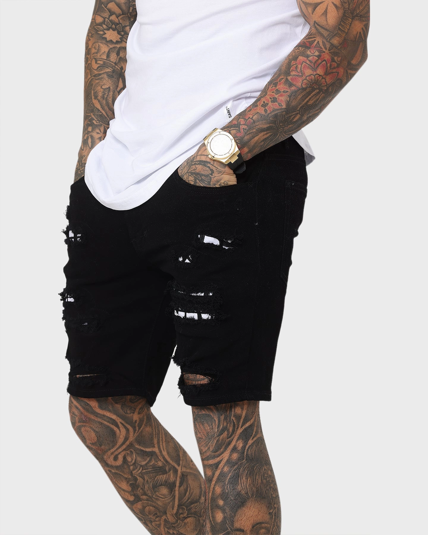 Saint Morta Reptile Summum Short Black warm weather