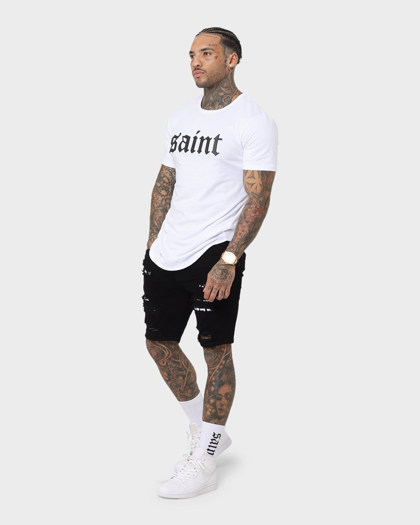 Impact Absorbing Padding Easy Wear Saint Morta Reptile Summum Short Black