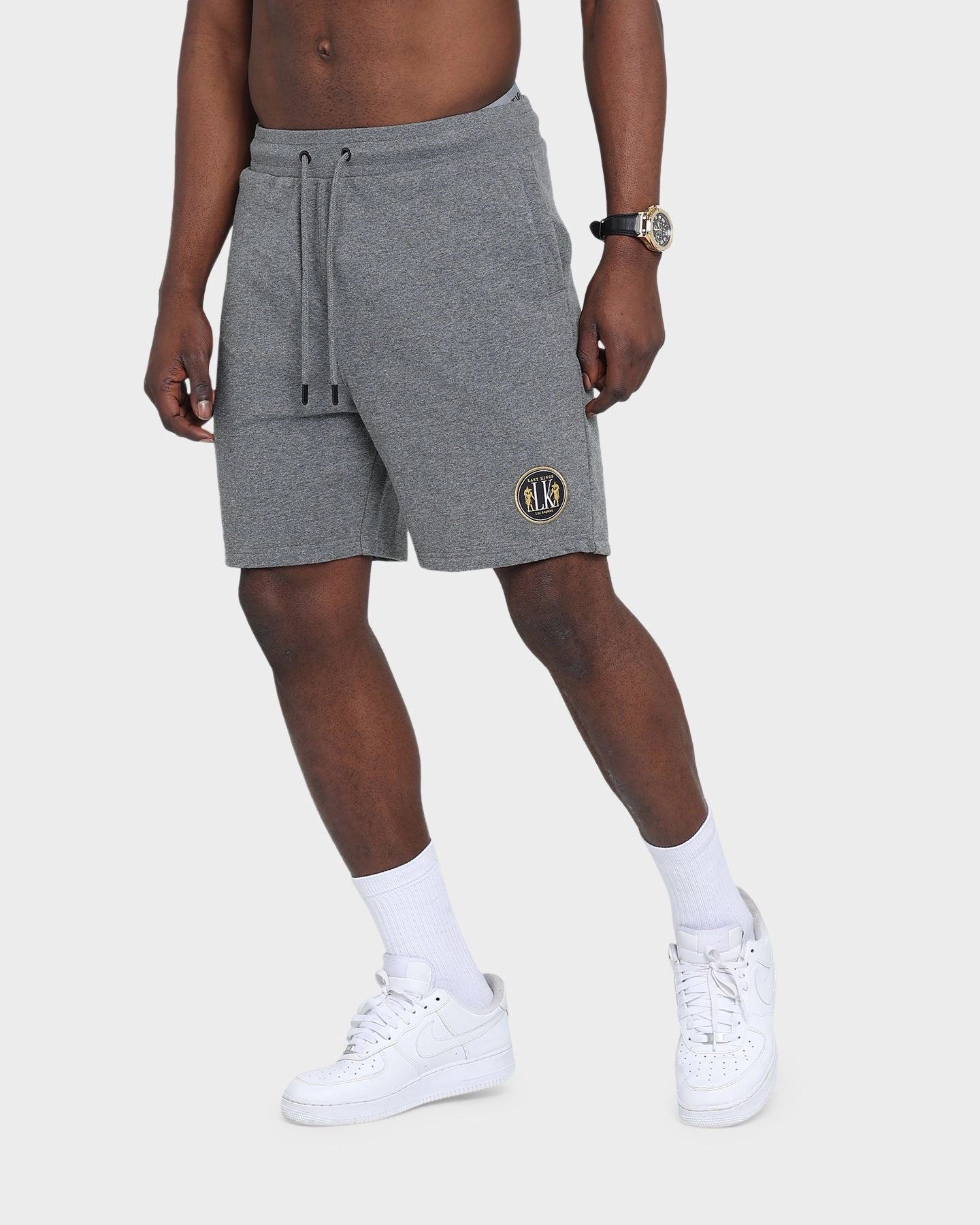 Last Kings Kingdom Sweat Shorts Grey Marble Comfortable Shorts Everyday Comfort