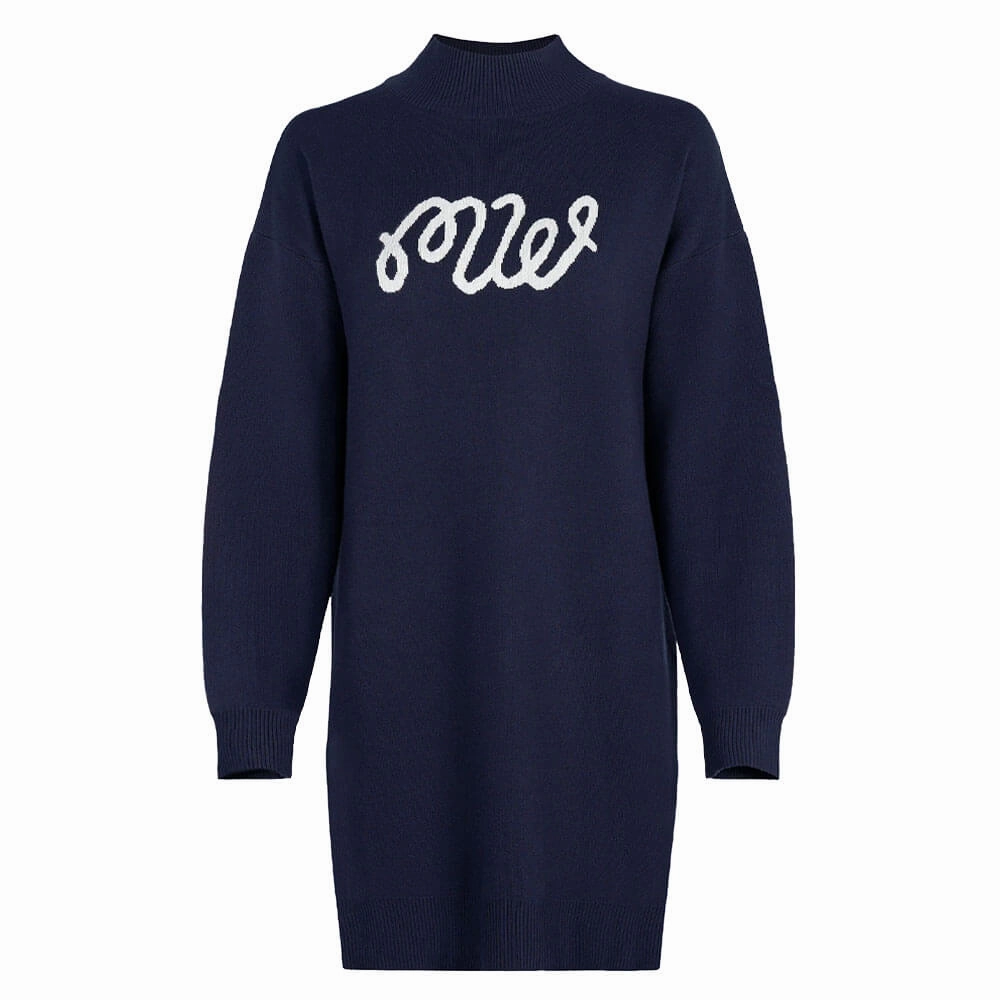 Malbon Collette Golf Dress Navy - FW24 Women Playful design piece Fitted waist