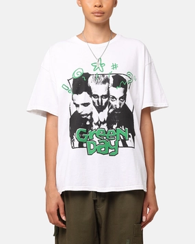 Green Day Good Riddance Vintage T-Shirt Vintage White Layered Sleeve EasyCareFabric