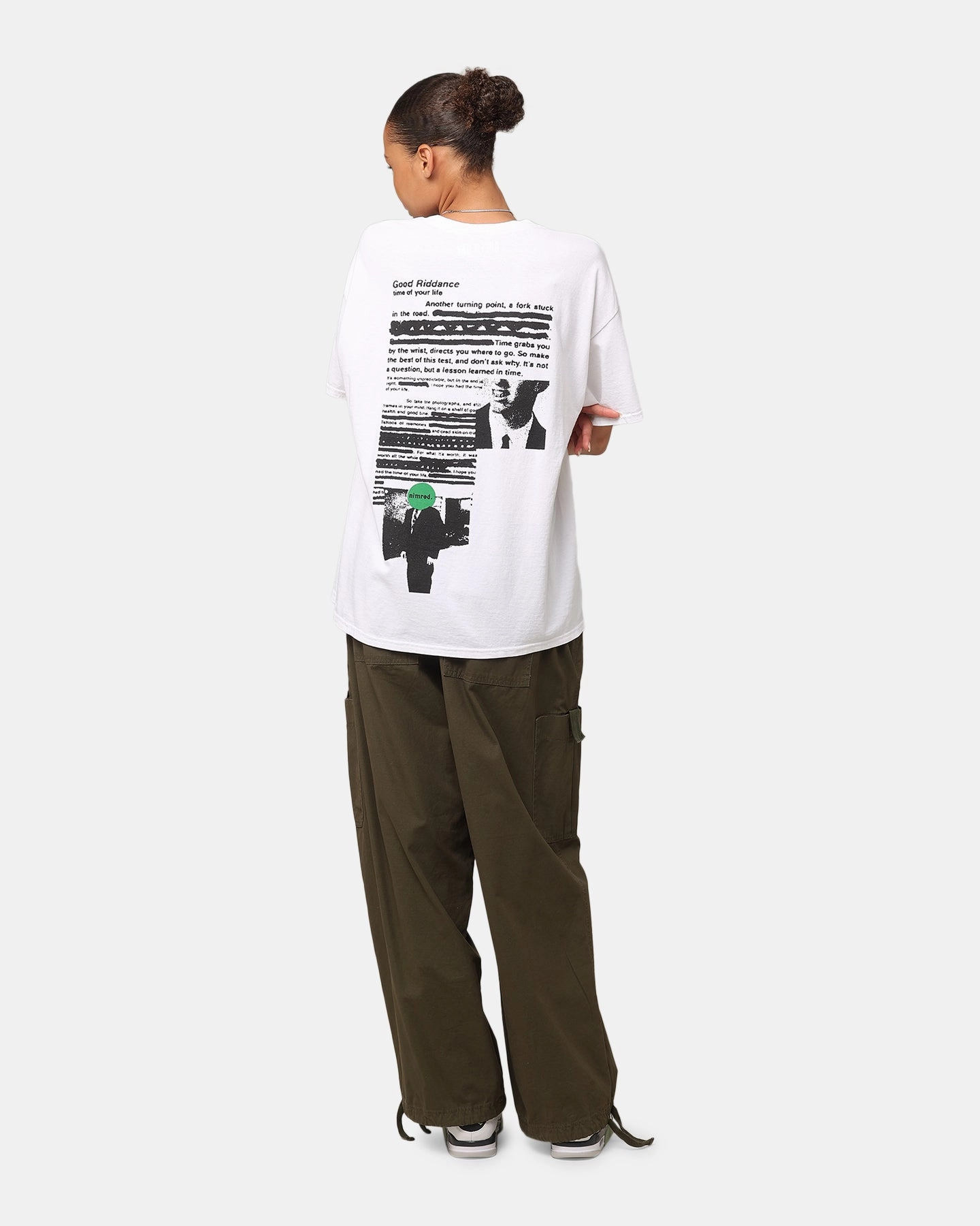 Green Day Good Riddance Vintage T-Shirt Vintage White Chic Vibe Hiking durability
