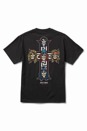 Guns N' Roses X Primitive Cross Tee Sporty Look Moisture wicking