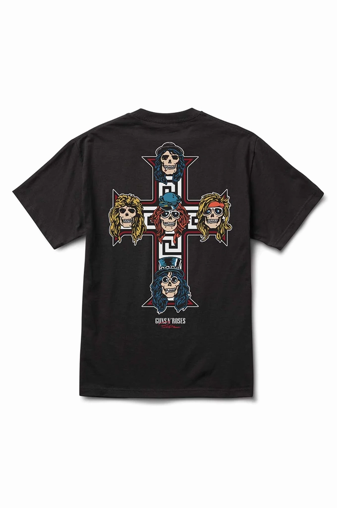 Light and Cozy Effortless Fashion Guns N' Roses X Primitive Cross Tee