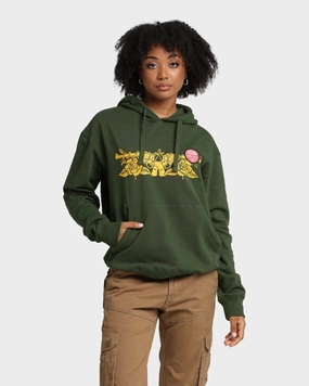 Guns N Roses Gun Logo Hoodie Forest Green Introduce colorful