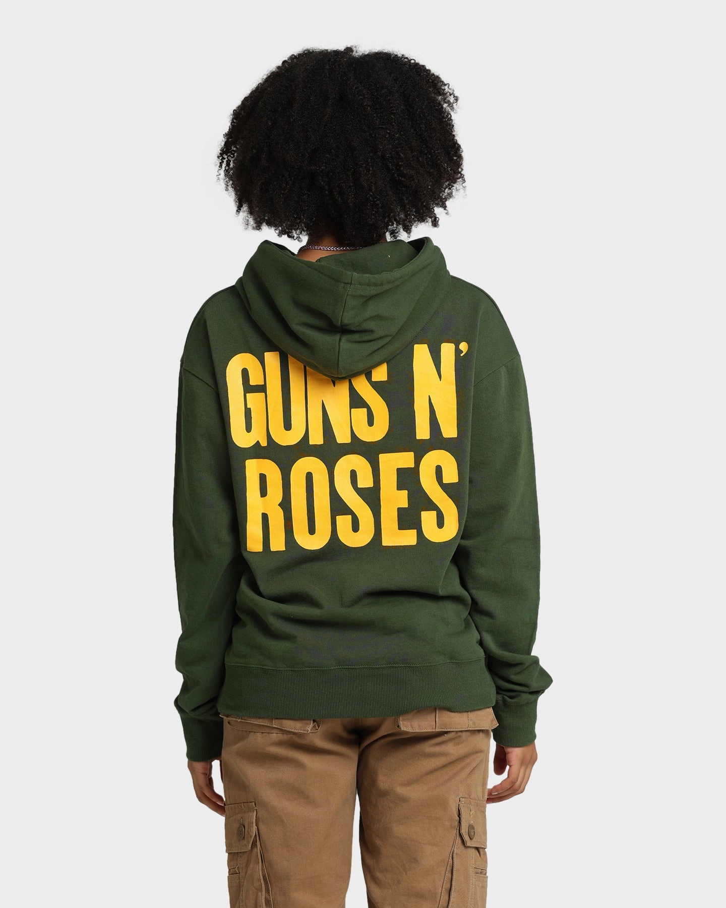 Guns N Roses Gun Logo Hoodie Forest Green Sport Edge Tailored Silhouette