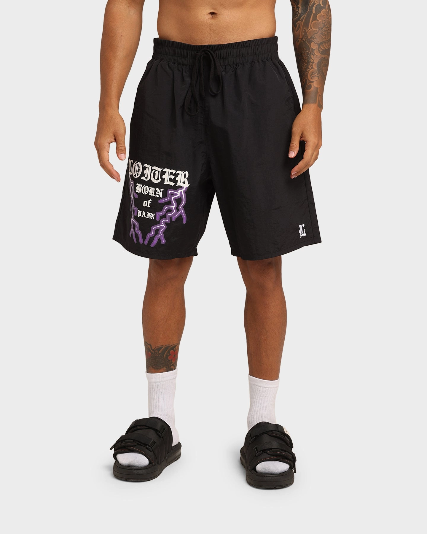 Summer Mood Loiter Born Of Pain Shorts Black