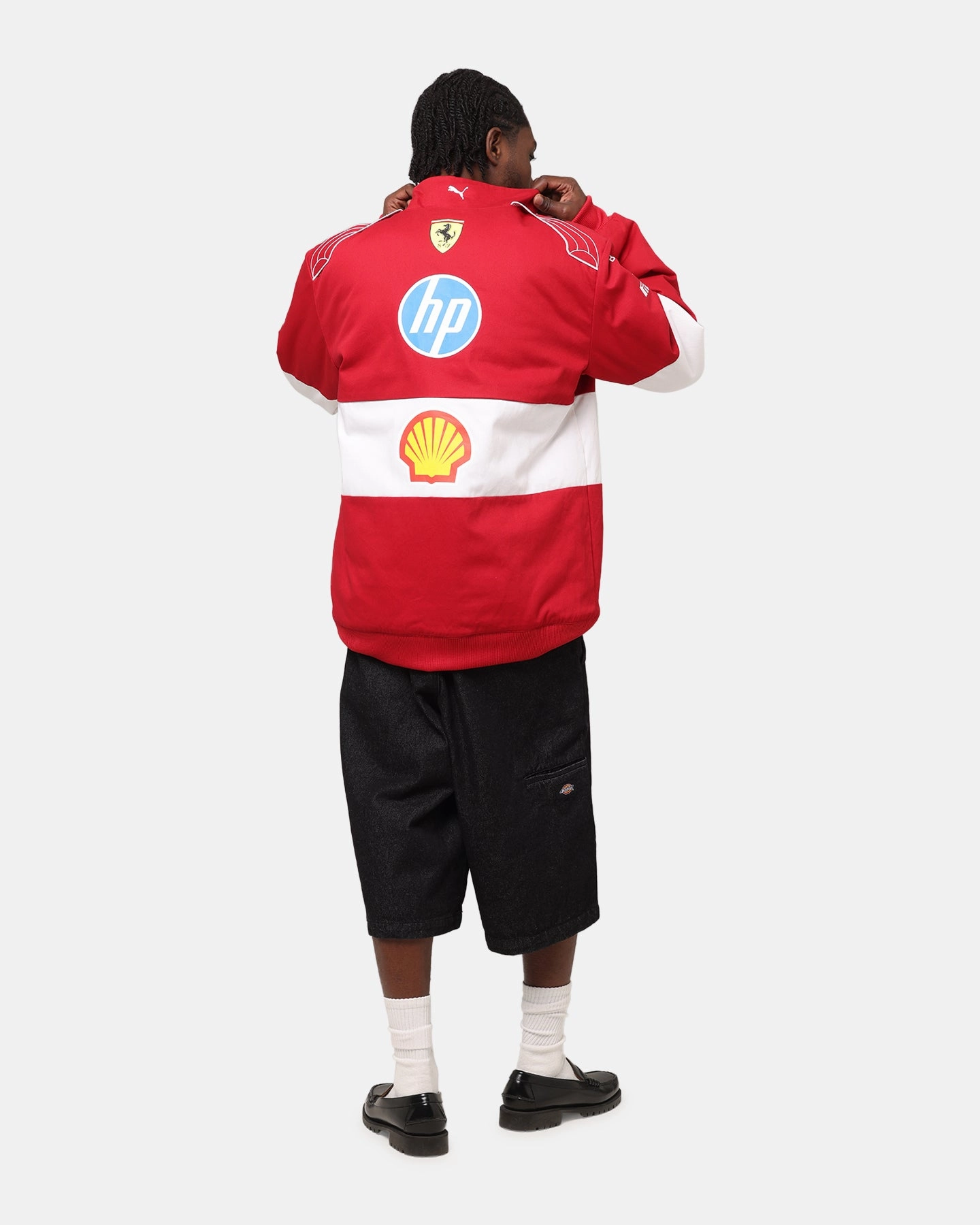 Wind Resistant Design Puma X Scuderia Ferrari Team Vintage Racing Jacket Cherry