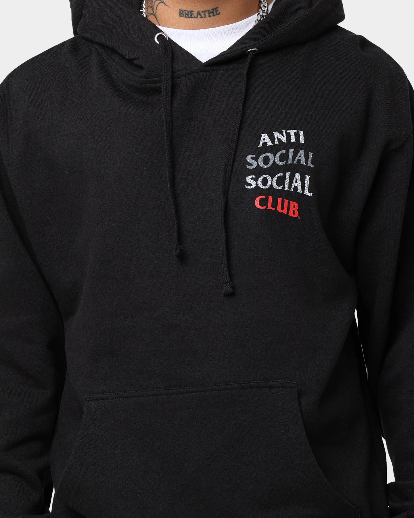 Anti Social Social Club 99 Retro IV Hoodie Black Slim Profile complementary item