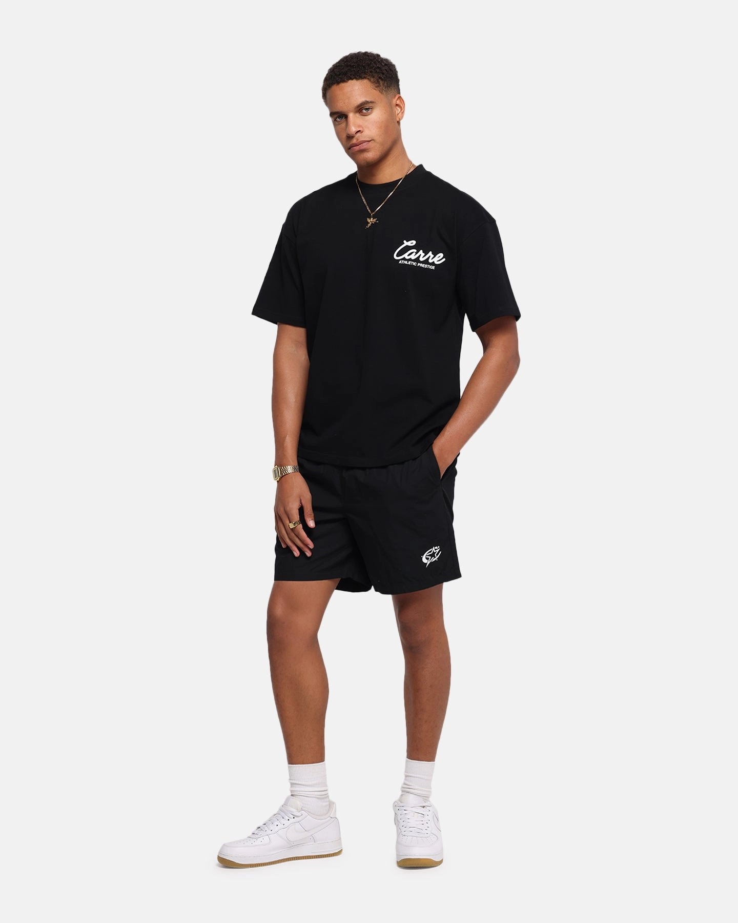 Mood Piece Carre C-Star Line Beach Shorts Black