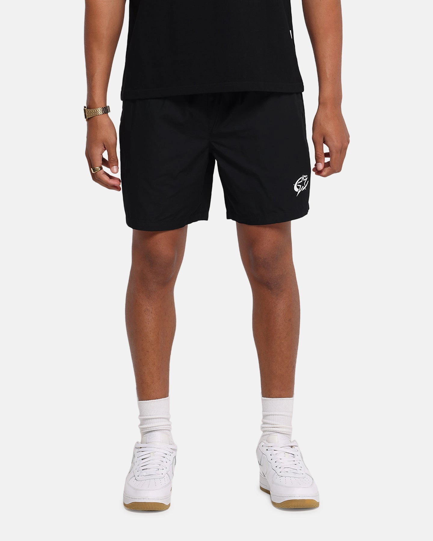 Carre C-Star Line Beach Shorts Black Travel Light Soft Inner Lining