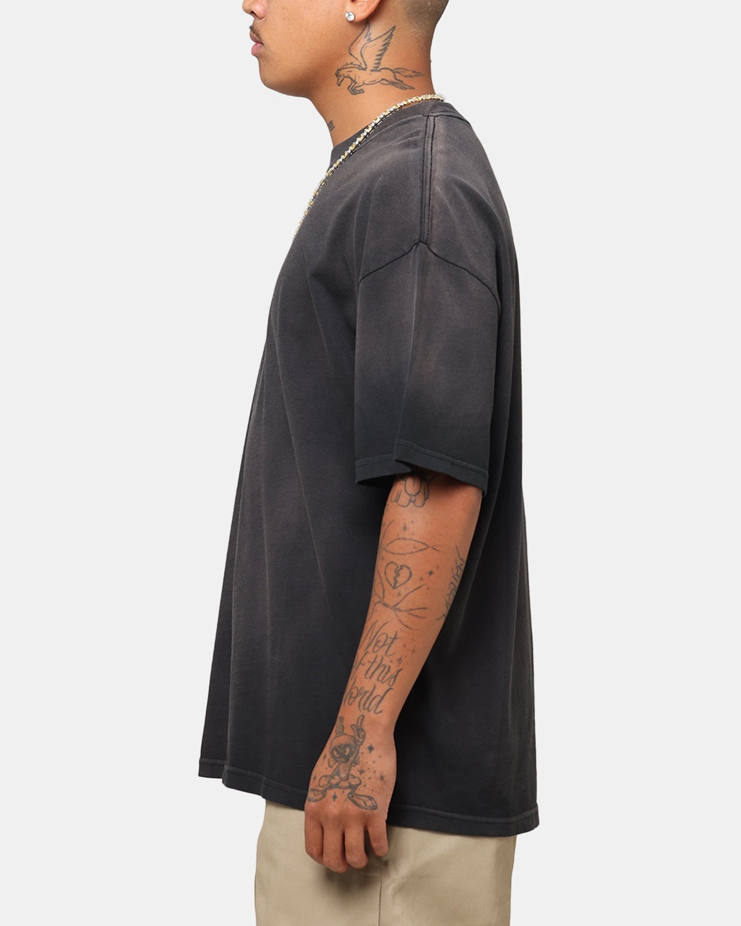Culture Kings Sunfade T-Shirt Black Wash Light and Breezy Easy Wear Style