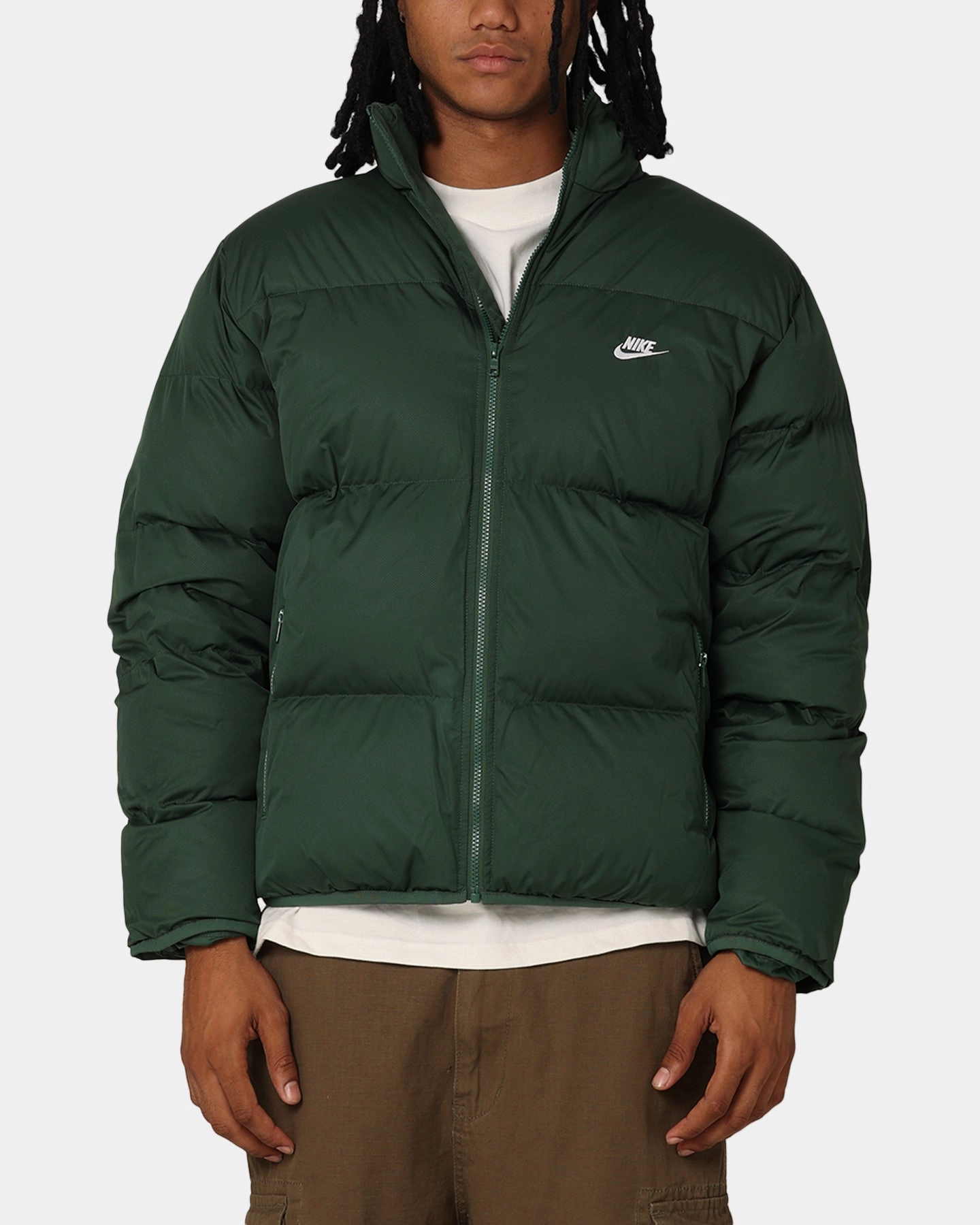 Nike Sportswear Club Puffer Jacket Fir/White Low Profile Functional
