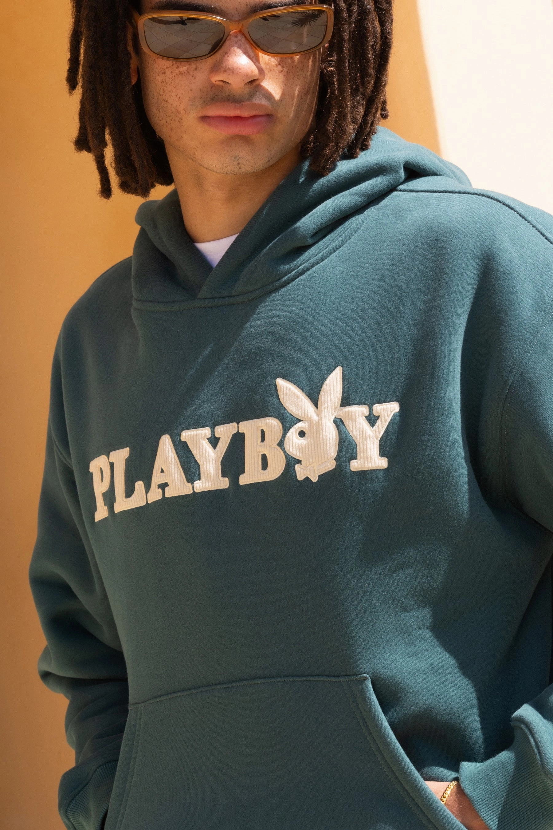 Playboy By Culture Kings Class Hoodie Green release motorcyclist